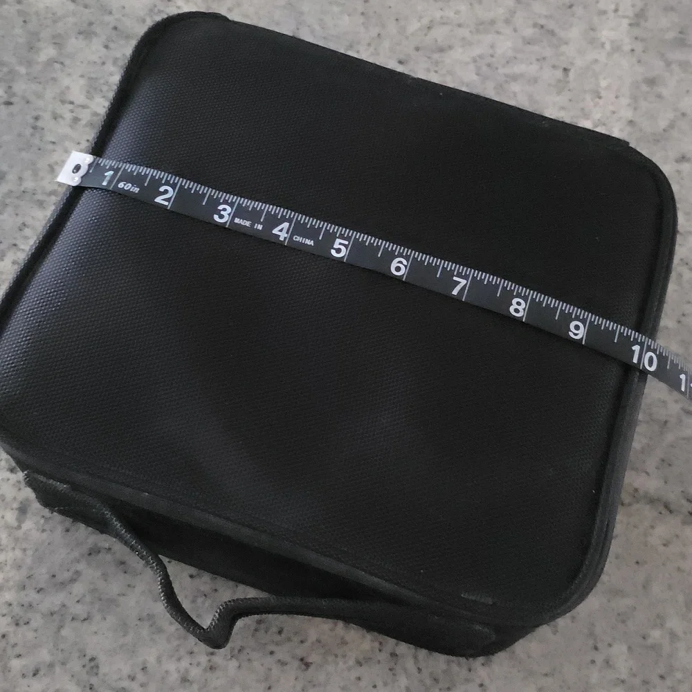 Black Canvas Makeup Organizer Case